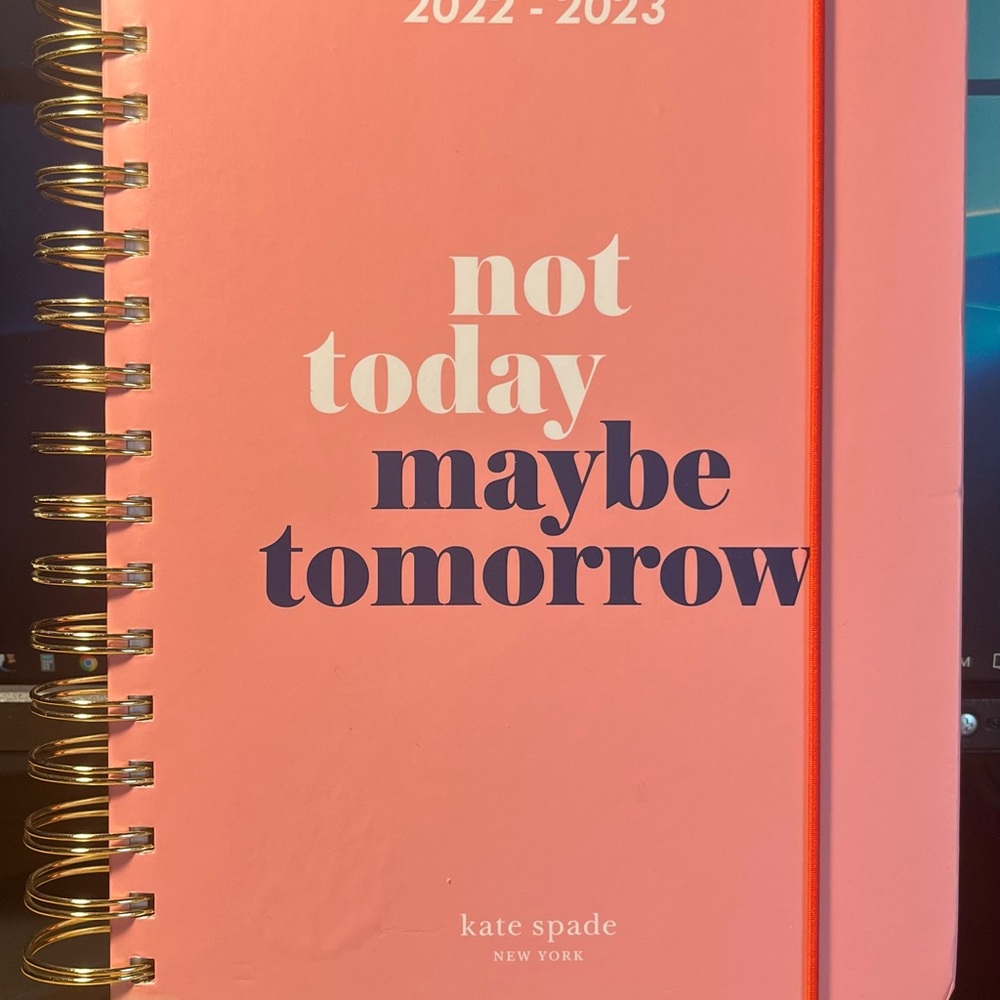 Kate Spade Pink Planner